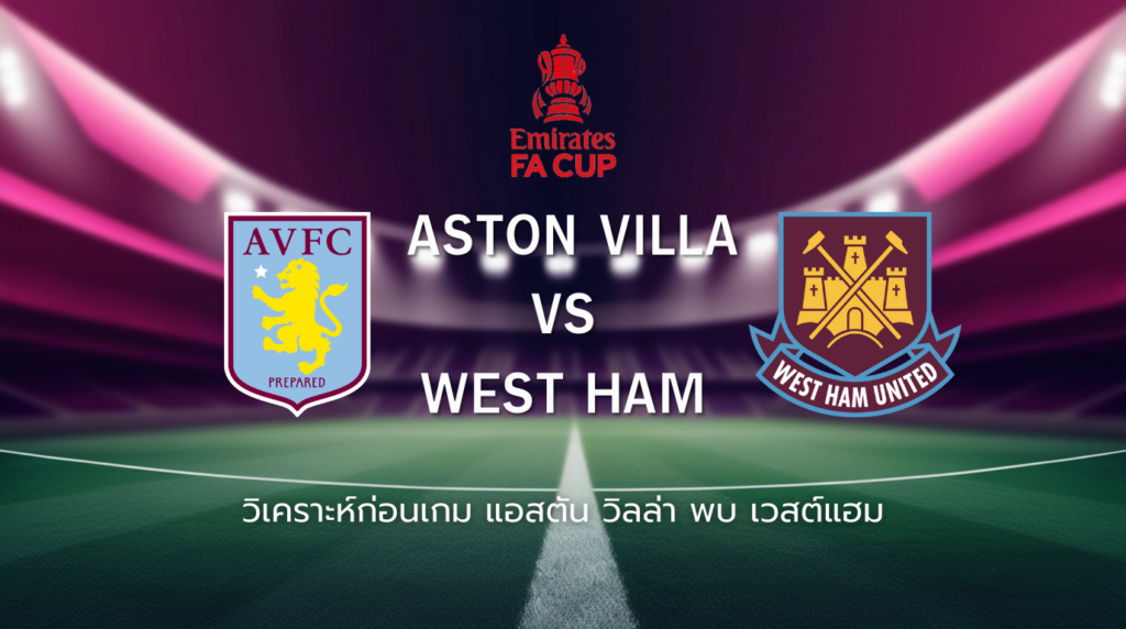 วิเคราะห์ก่อนเกม: แอสตัน วิลล่า พบกับ เวสต์แฮม เอฟเอ คัพ อังกฤษ