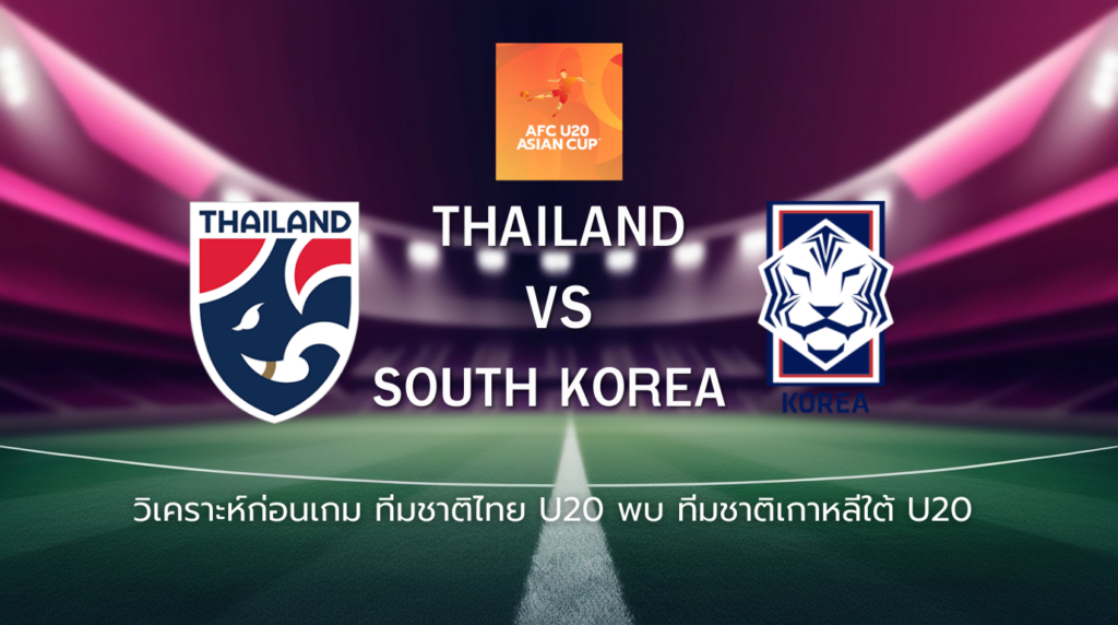 วิเคราะห์ก่อนเกม: ทีมชาติไทย U20 พบกับ เกาหลีใต้ U20 ยู-20 ชิงแชมป์เอเชีย