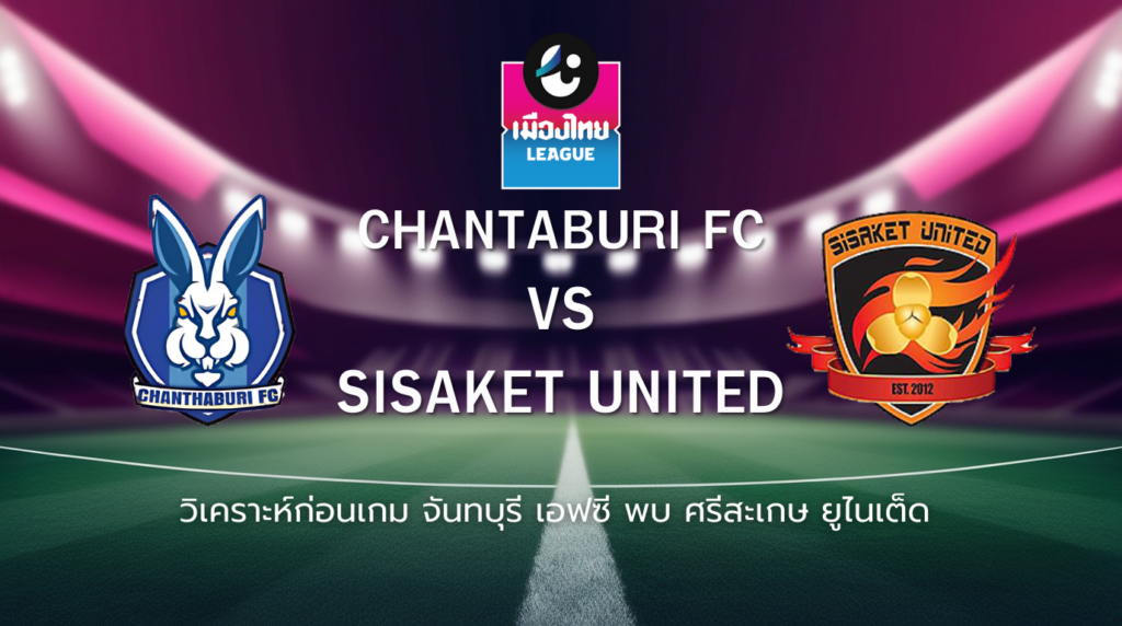 วิเคราะห์ก่อนเกม: จันทบุรี เอฟซี พบกับ ศรีสะเกษ ยูไนเต็ด เมืองไทย ลีก